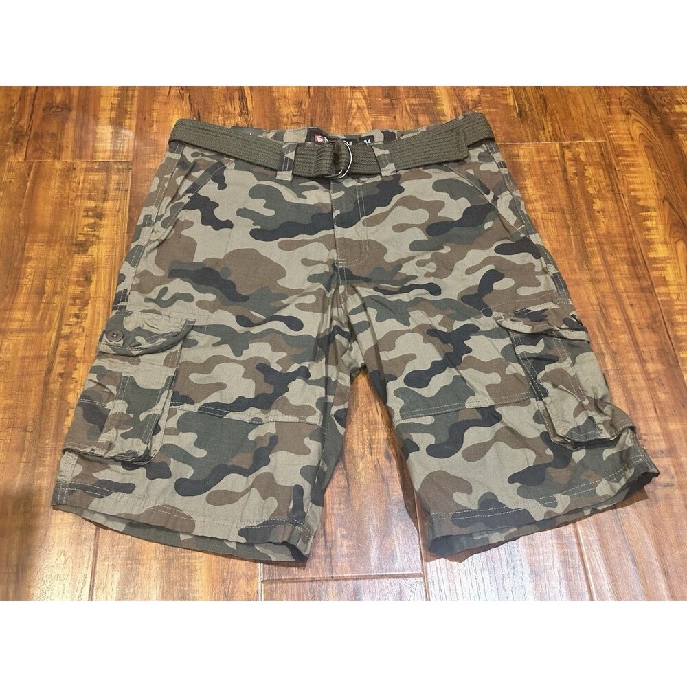 NWT Southpole South Pole Camo Utility Cargo Shorts with Belt Men’s Size 34 - New